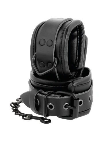 DARKNESS - MENOTTES DE CHEVILLE AJUSTABLES CUIR NOIR