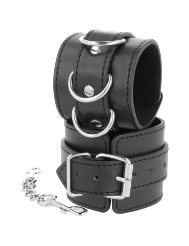 DARKNESS - MENOTTES DE CHEVILLE AJUSTABLES EN CUIR NOIR