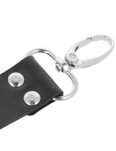 DARKNESS - MENOTTES EN CUIR POUR PIEDS ET MAINS NOIR