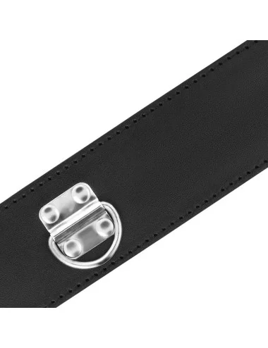 DARKNESS - COLLIER BDSM AVEC SERRURE NOIRE