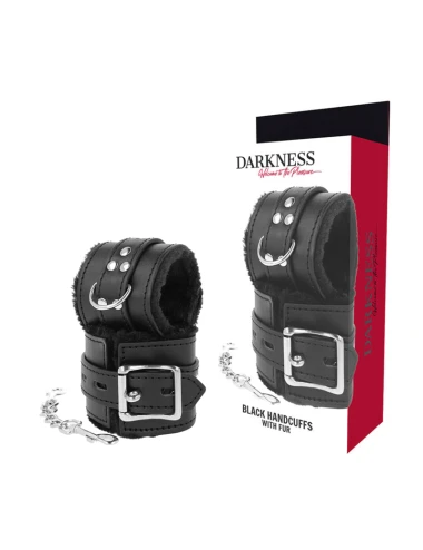 DARKNESS - MENOTTES BDSM DOUBLÉES NOIRES