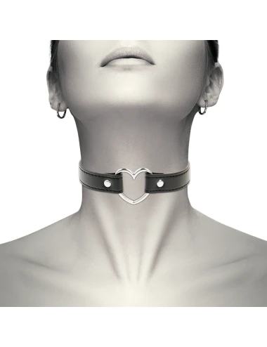 COQUETTE CHIC DESIRE - COLLIER CUIR VEGAN FEMME ACCESSOIRE COEUR