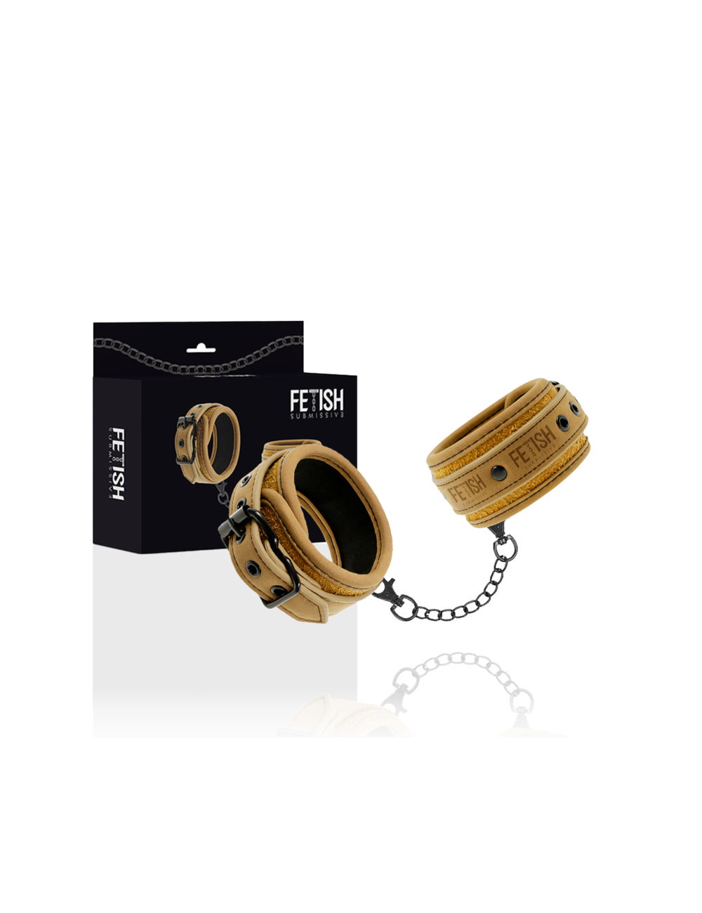 FETISH SUBMISSIVE ORIGEN - MENOTTES EN CUIR VÉGÉTALIEN AVEC DOUBLURE EN NÉOPRÈNE FETISH SUBMISSIVE ORIGEN - MENOTTES EN CUIR VÉGÉTALIEN AVEC DOUBLURE EN NÉOPRÈNE