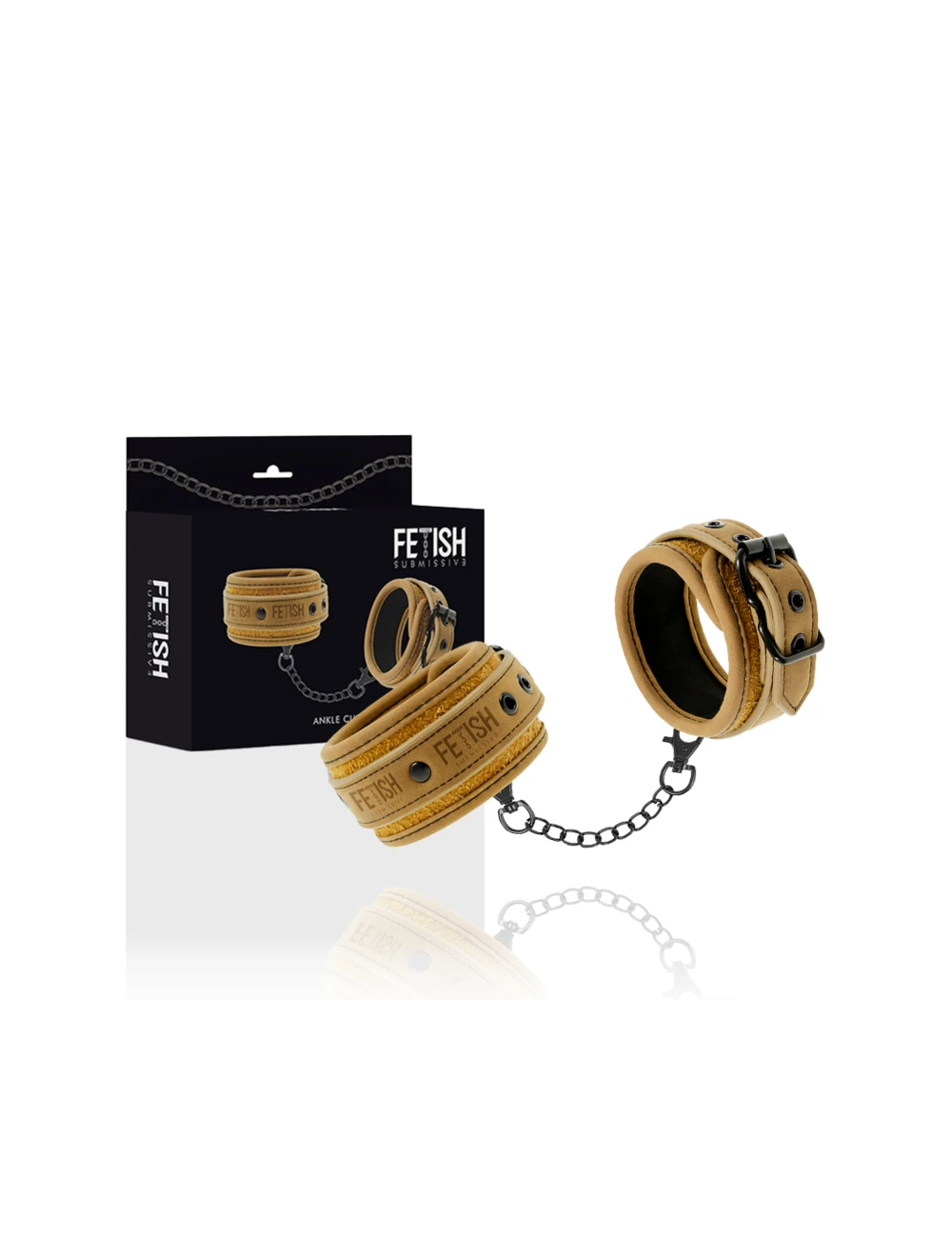 FETISH SUBMISSIVE ORIGEN - CHEVILLES EN CUIR VÉGAN AVEC DOUBLURE EN NÉOPRÈNE FETISH SUBMISSIVE ORIGEN - CHEVILLES EN CUIR VÉGAN AVEC DOUBLURE EN NÉOPRÈNE