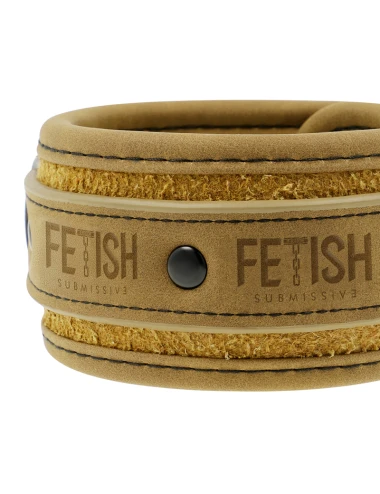 FETISH SUBMISSIVE ORIGEN - CHEVILLES EN CUIR VÉGAN AVEC DOUBLURE EN NÉOPRÈNE