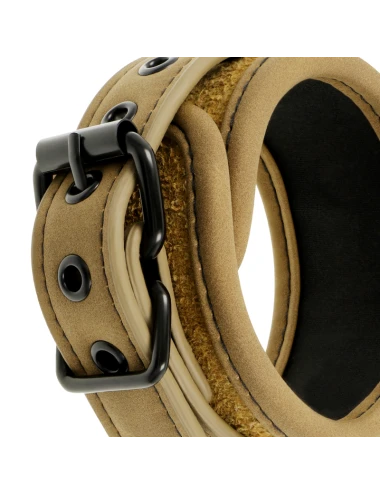 FETISH SUBMISSIVE ORIGEN - CHEVILLES EN CUIR VÉGAN AVEC DOUBLURE EN NÉOPRÈNE