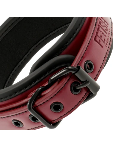 FETISH SUBMISSIVE DARK ROOM - COLLIER CHAÎNE DOUBLURE EN NÉOPRÈNE