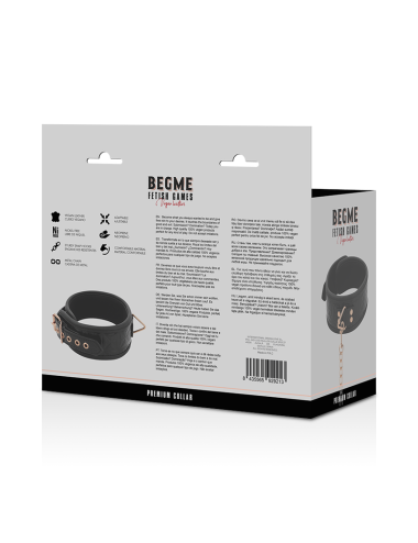 BEGME - BLACK EDITION PREMIUM COLLIER EN CUIR VEGAN