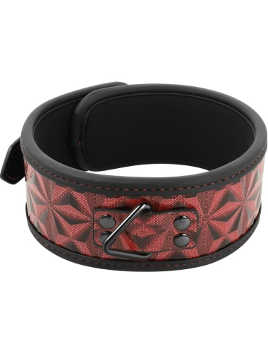 BEGME - COLLIER EN CUIR VÉGAN PREMIUM ÉDITION ROUGE AVEC DOUBLURE EN NÉOPRÈNE
