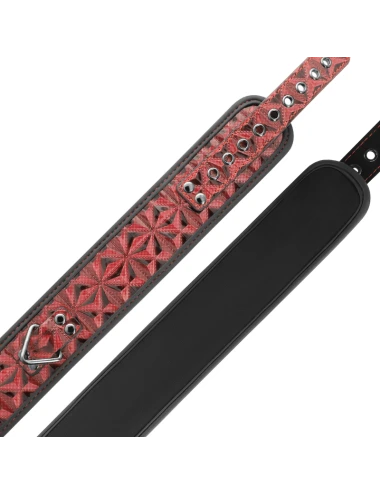 BEGME - COLLIER EN CUIR VÉGAN PREMIUM ÉDITION ROUGE AVEC DOUBLURE EN NÉOPRÈNE