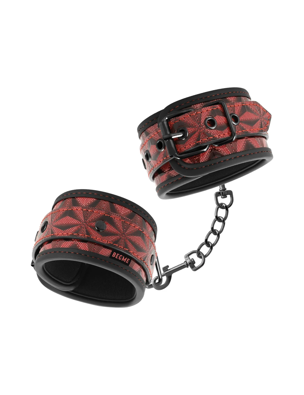 BEGME - MENOTTES PREMIUM ÉDITION ROUGE AVEC DOUBLURE EN NÉOPRÈNE BEGME - MENOTTES PREMIUM ÉDITION ROUGE AVEC DOUBLURE EN NÉOPRÈNE