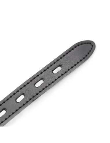 OHMAMA FETISH - BÂILLON BALLE EN SILICONE AVEC CEINTURE EN CUIR (CADENAS INCLUS)