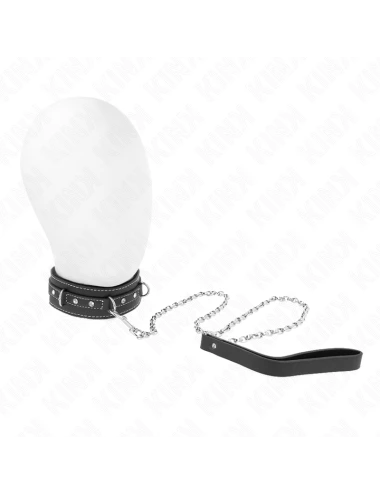 KINK - COLLIER EN CUIR PVC AVEC CEINTURE 105 CM RIVET STRASS 41