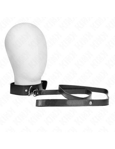 KINK - COLLIER AVEC CEINTURE 116 CM BRACELET NOIR AJUSTABLE 32-50 CM X 8 CM