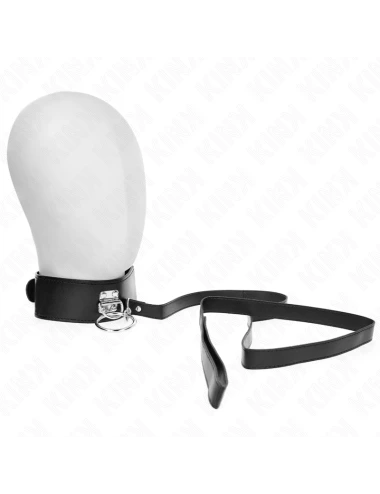 KINK - LAISSE CLOUTÉE 116 CM COLLIER AVEC SANGLE EN CUIR 50 X 5 CM
