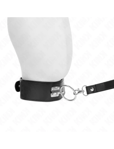KINK - LAISSE CLOUTÉE 116 CM COLLIER AVEC SANGLE EN CUIR 50 X 5 CM