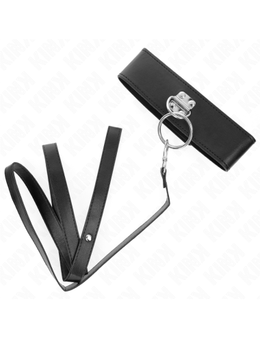 KINK - LAISSE CLOUTÉE 116 CM COLLIER AVEC SANGLE EN CUIR 50 X 5 CM