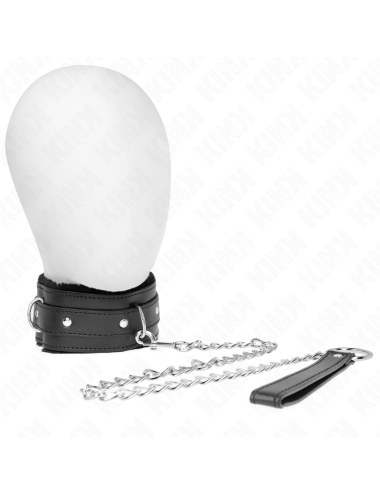 KINK - COLLIER AVEC LAISSE 65 CM AVEC RESTRICTIONS NOIR 36-42 CM X 5