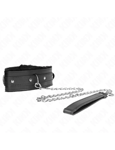 KINK - COLLIER AVEC LAISSE 65 CM AVEC RESTRICTIONS NOIR 36-42 CM X 5