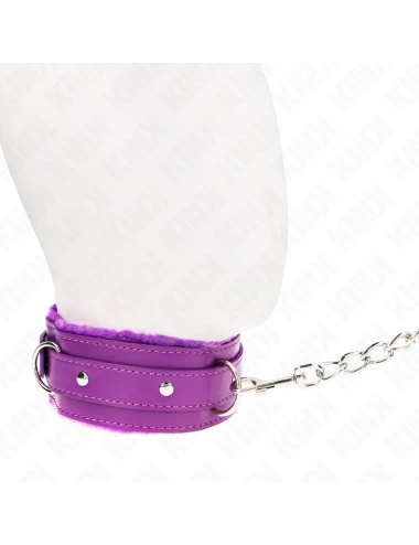 KINK - COLLIER AVEC LAISSE 65 CM AVEC RESTRICTIONS VIOLET 36-42 CM X 5
