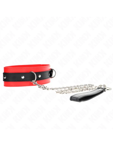 KINK - COLLIER AVEC CEINTURE 65 CM AVEC SANGLE ROUGE 54 X 4