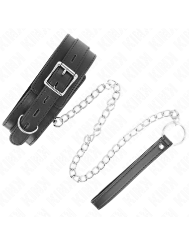 KINK - COLLIER AVEC CEINTURE 65 CM AVEC SANGLE NOIR 54 X 4,5 CM