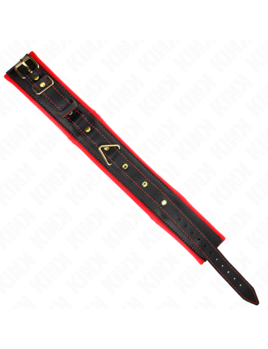 KINK - COLLIER AVEC BRACELET IMITATION CUIR ÉPONGE MODÈLE 2 RÉGLABLE 37-54 CM X 3 CM