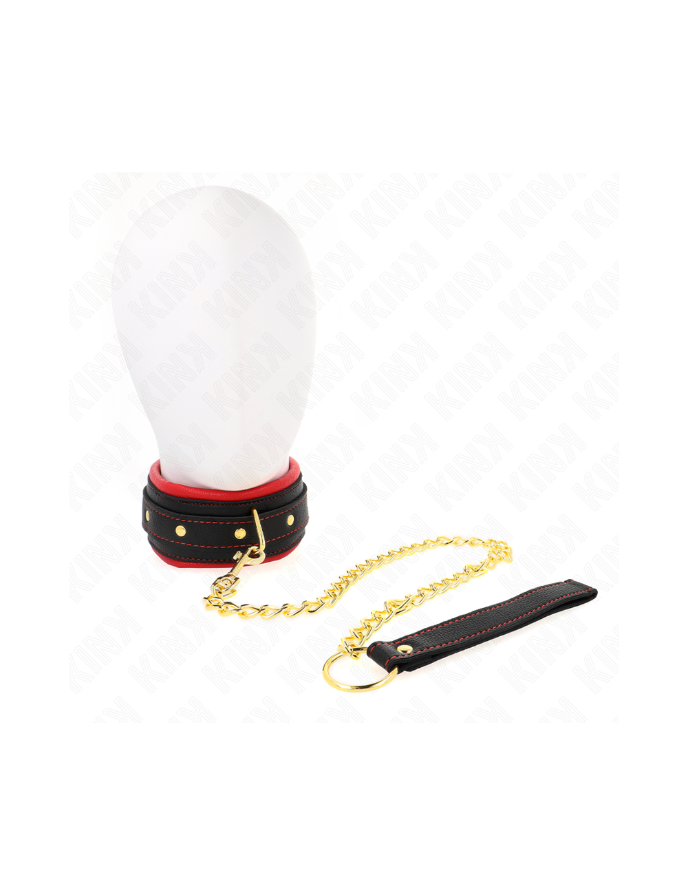 KINK - COLLIER AVEC LAISSE EN TISSU UNI AJUSTABLE 33-48 CM X 5