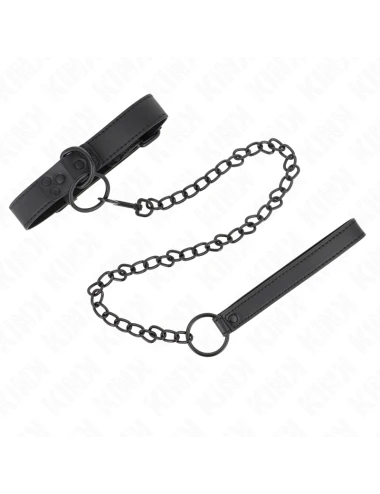 KINK - COLLIER AVEC LAISSE FONCÉE 65 CM AJUSTABLE 37-54 CM X 3 CM