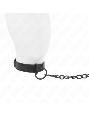 KINK - COLLIER AVEC LAISSE FONCÉE 65 CM AJUSTABLE 37-54 CM X 3 CM