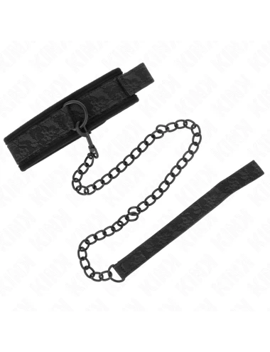 KINK - COLLIER MODÈLE BASIC AVEC LAISSE 77 CM MODÈLE 5 AJUSTABLE 34-54 CM X 5 CM