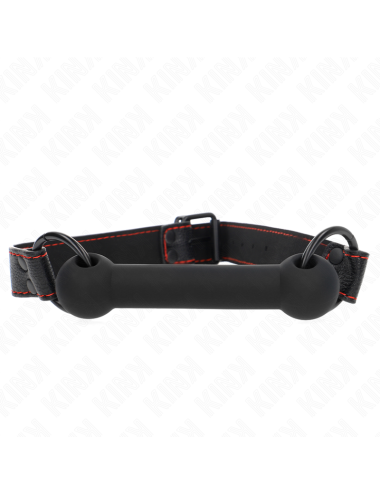 KINK - BONE BAG AVEC SANGLE EN CUIR NOIR AJUSTABLE 41-57 CM
