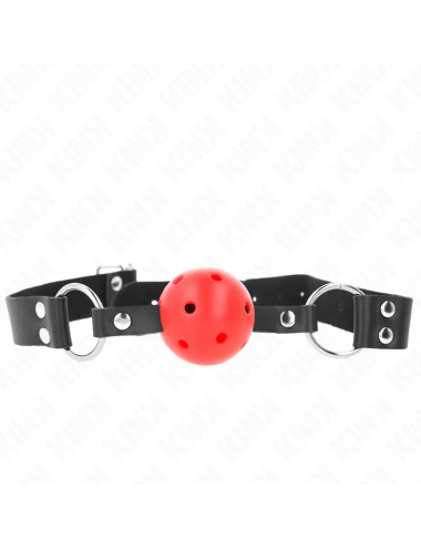 KINK - BALLE RESPIRANTE 4 CM BAG AVEC DOUBLE RIVET ROUGE 62