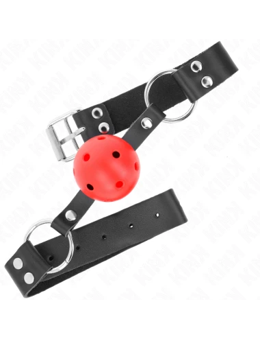 KINK - BALLE RESPIRANTE 4 CM BAG AVEC DOUBLE RIVET ROUGE 62