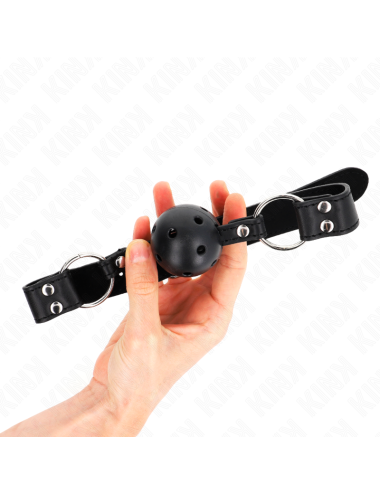 KINK - BÂTON RESPIRANT 4 CM AVEC DOUBLE RIVET MODÈLE 1 NOIR 62