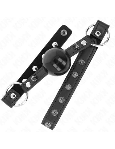 KINK - BÂILLON BALLE 4 CM AVEC POINTE RIVET ET SNAP LOCK 65 x 2 CM