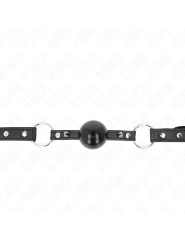 KINK - BÂILLON BALLE 4 CM AVEC POINTE RIVET ET SNAP LOCK 65 x 2 CM