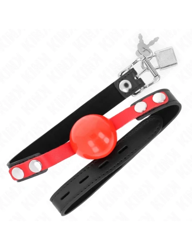 KINK - BALLE TPE SOUPLE 4 CM GAG MODÈLE 4 60 x 2 CM RÉGLABLE 37-52 CM