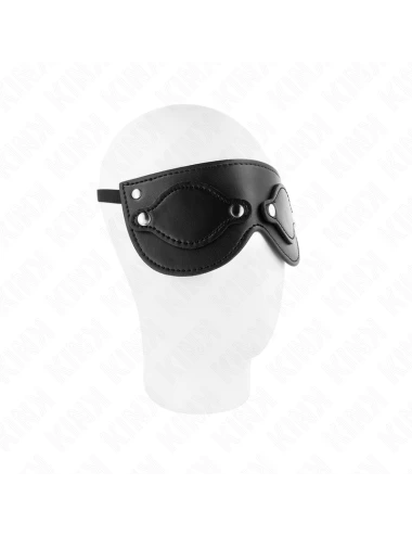 KINK - MASQUE EN CUIRETTE AVEC CACHE-YEUX DÉTACHABLES 22 x 9 CM