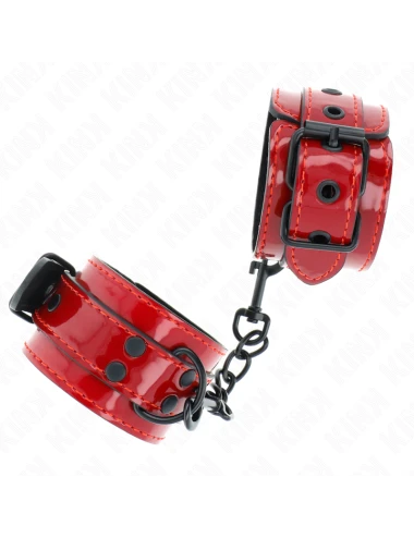 KINK - POIGNETS ROUGE FONCÉ 23 X 5 CM