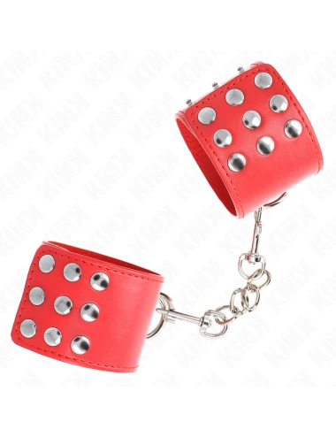 KINK - APPUI-POIGNETS AVEC BOUTON-PRESSION ROUGE RÉGLABLE 19-24 CM X 5