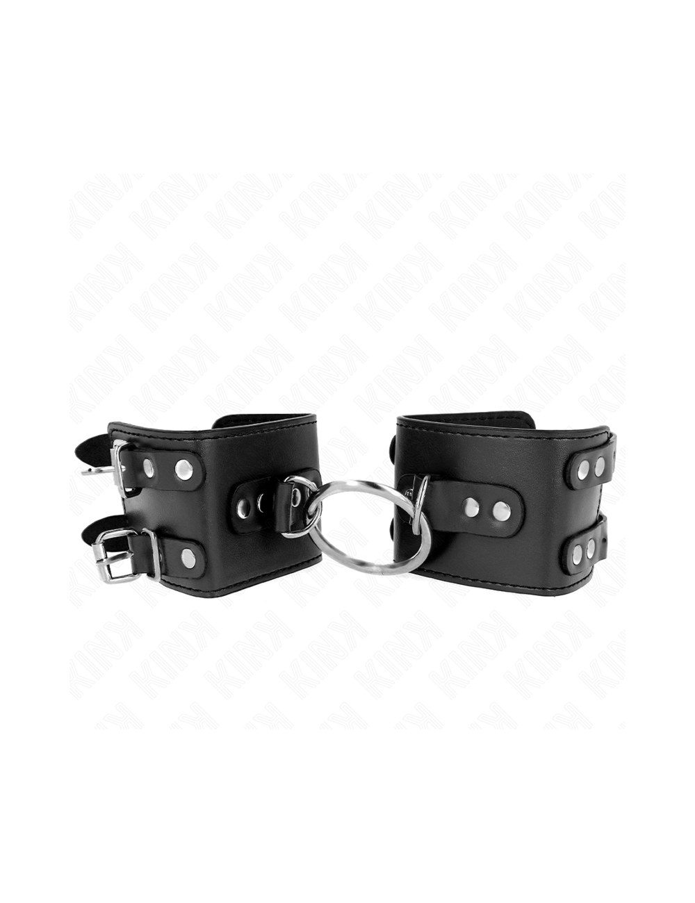 KINK - APPUI-POIGNETS FIXES AVEC ANNEAU ET CLOUS RÉGLABLES NOIR 17-22 CM X 6
