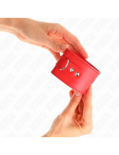 KINK - APPUI-POIGNETS AVEC FERMETURE PAR CADENAS ROUGE AJUSTABLE 16-23 CM X 5