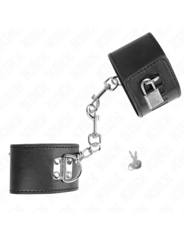 KINK - APPUI-POIGNETS AVEC FERMETURE PAR CADENAS NOIR AJUSTABLE 16-23 CM X 5