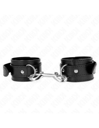 KINK - APPAREILS-POIGNETS - RANGÉE DE RIVETS SIMPLE NOIR AJUSTABLE 17-28 CM X 5 CM