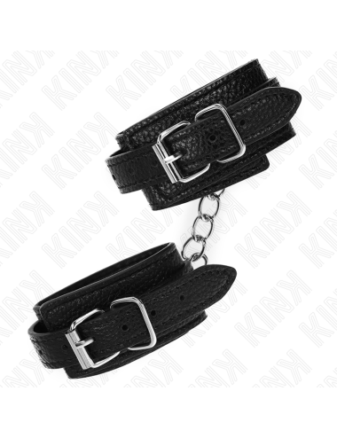 KINK - APPUI-POIGNETS MOTIF SERPENT NOIR AJUSTABLE 20-28 CM X 5