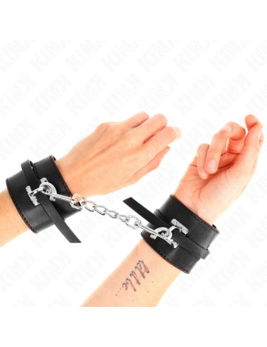 KINK - APPUI-POIGNETS VERROUILLABLES DELUXE NOIR AJUSTABLE 14,5-21 CM X 6 CM