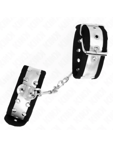 KINK - APPUI-POIGNETS FINS NOIR / ARGENT 30 X 4 CM