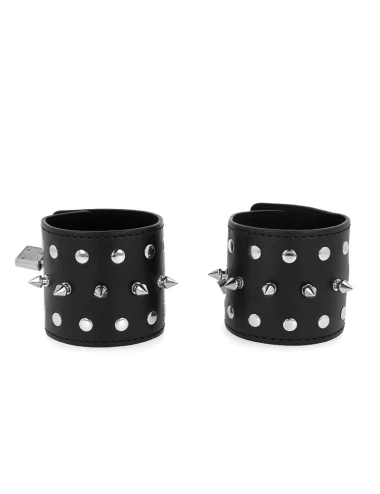 KINK - APPAREILS-POIGNETS PUNK AVEC POINTES 25 X 6 CM