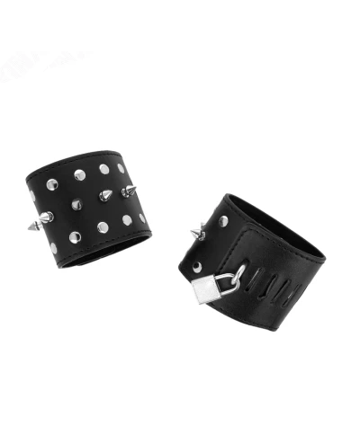 KINK - APPAREILS-POIGNETS PUNK AVEC POINTES 25 X 6 CM